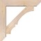 Ekena Millwork Balboa Slat Smooth Bracket w/ Offset Brace, Douglas Fir, 7 1/2"W x 38"D x 38"H BKT0806X38X38BOA06SDF - alternate 3